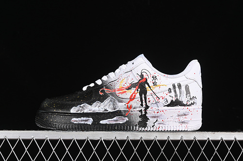 【340】[ZH0316-045]-[AIR FORCE 1 07 LOW WHITE/BLACK/RED/GOLD]-[WOMAN:36-39]-[MAN:40-45]