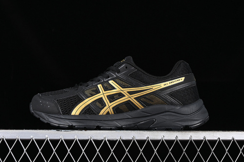 【210】[T8D4Q-017]-[GEL-CONTEND 4 BLACK GOLD]-[UNISEX:36-45]