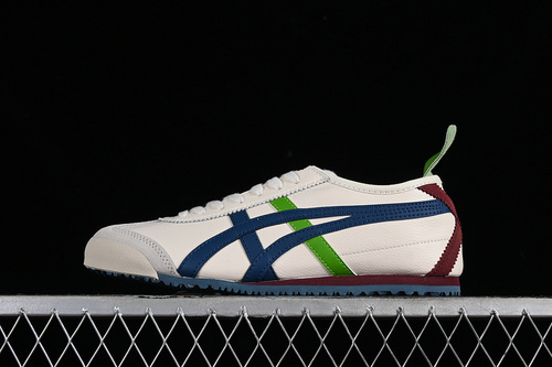 【200】[1183A201-115]-[ONITSUKA TIGER MEXICO 66 BEIGE BLUE RED GREEN] -[WOMAN:36-39]-[MAN:40-45]