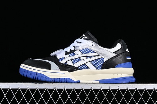 【230】[1203A258-102]-[GEL SPOTLYTE LOW V2 GRAY WHITE BLACK BLUE]-[WOMAN:36-39]-[MAN:40-45]
