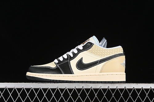 【230】[HQ3437-101]-[AIR JORDAN 1 LOW COCONUT MILK BLACK COCONUT MILK/BLACK/MUSLIN/TEAM GOLD/BLUE]