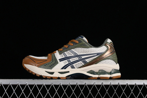 【270】[1201A019-250]-[AS*ICS GEL-KAYANO 14 BEIGE WHITE GREEN BROWN]-[WOMAN:36-39]-[MAN:40-45]