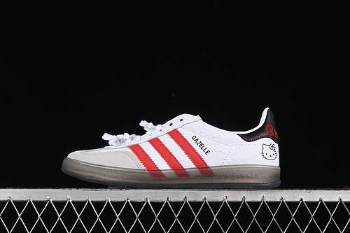 【270】[II0013]-[KITTY ORIGINALS GAZELLE INDOOR CLOUD WHITE/RED/CORE BLACK]-[WOMAN:35-39]-[MAN:40-45]