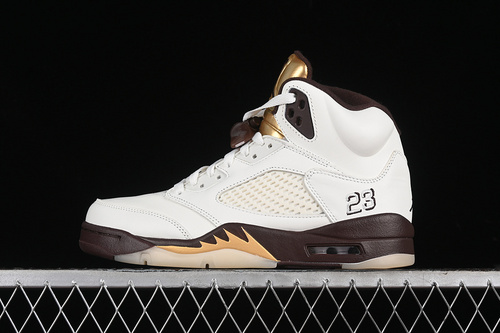 【480】[DD9336-200]-[AIR JORDAN 5 RETRO EARTH/METALLIC GOLD/SAIL/MUSLIN]-[MAN:40-47.5]
