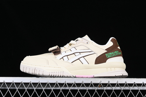 【260】[1203A356-200]-[GEL SPOTLYTE LOW V2 BEIGE WHITE BROWN]-[WOMAN:36-39]-[MAN:40-45