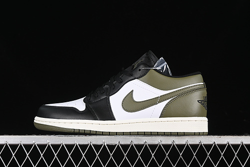 【260】[553558-092]-[AIR JORDAN 1 LOW MEDIUM OLIVE BLACK/MEDIUM OLIVE/WHITE]-[WOMAN:36-39]-[MAN:40-46]
