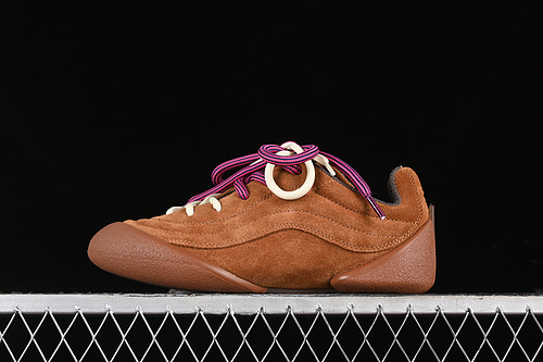 【470】[ALEXANDER MCQUEEN 2024S FLEXION BROWN/PURPLE/WHITE]-[WOMAN:35-40]