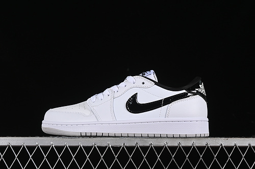【260】[FB9933-102]-[AIR JORDAN 1 LOW 85 METALLIC BLACK WHITE/BLACK/NEUTRAL GREY]-[UNISEX:36-46]