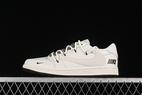【380】[SJ0086-135]-[TRAVIS SCOTT X FRAGMENT DESIGN X AIR JORDAN 1 LOW OG SP WHITE/BLACK/GREY]-[36-45]