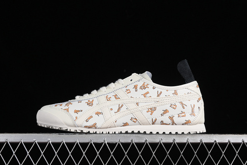 【200】[1183B785-100]-[ONITSUKA TIGER MEXICO 66 WHITE ORANGE] -[WOMAN:36-39]-[MAN:40-45]