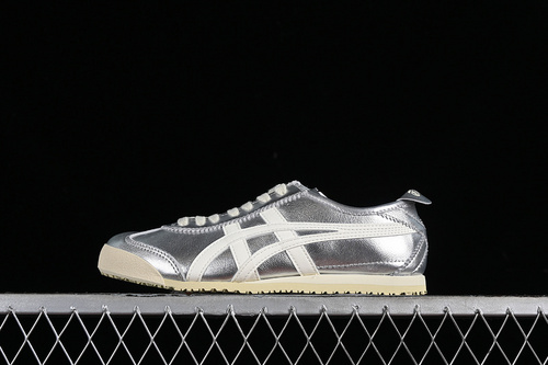 【270】[THL7C2-9399]-[ONITSUKA TIGER MEXICO 66 SILVER WHITE] -[WOMAN:36-39]-[MAN:40-45]