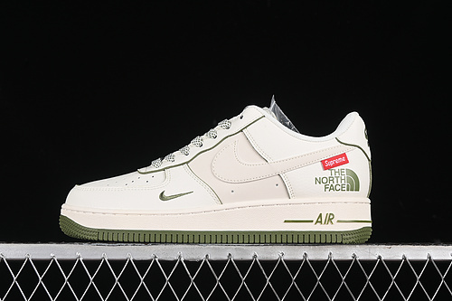 【340】[XZ1996-527]-[AIR FORCE 1 07 LOW SUPREME OFF WHITE/GREEN]-[WOMAN:36-39]-[MAN:40-45]
