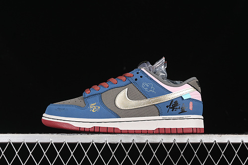 【390】[DV2433-109]-[DUNK LOW SB GREY/PINK/RED/BLUE]-[WOMAN:36-39]-[MAN:40-46]