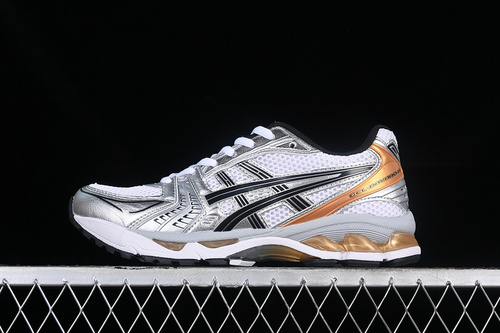 【270】[1201A109-102]-[AS*ICS GEL-KAYANO 14 WHITE SILVER GOLD] -[WOMAN:36-39]-[MAN:40-45]