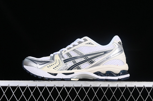 【270】[1201A056-109]-[AS*ICS GEL-KAYANO 14 WHITE BLACK SILVER] -[WOMAN:36-39]-[MAN:40-45]