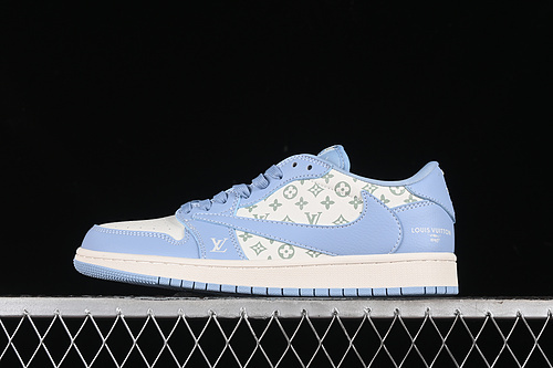 【360】[LX1988-104]-[TRAVIS SCOTT X FRAGMENT DESIGN X AIR JORDAN 1 LOW OG SP OFF WHITE/BLUE]-[36-45]
