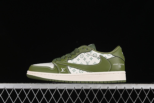 【360】[LX1988-105]-[TRAVIS SCOTT X FRAGMENT DESIGN X AIR JORDAN 1 LOW OG SP WHITE/GREEN]-[36-45]