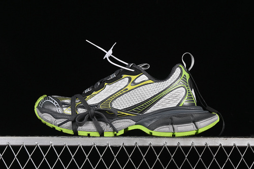 【400】[W3XL59237]-[BA*LEN*CIAGA PHANTOM SNEAKER BLACK/GREEN/SILVER]-[WOMAN:35-39]-[MAN:40-46]