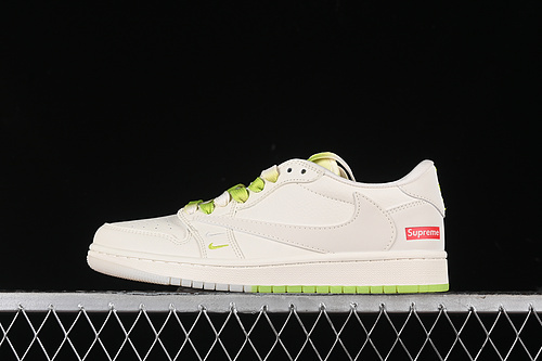 【360】[BB2299-811]-[TRAVIS SCOTT X FRAGMENT DESIGN X AIR JORDAN 1 LOW OG SP OFF WHITE/GREEN]-[36-45]