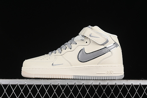 【340】[XL0236-232]-[AIR FORCE 1 07 MID BEIGE/GREY]-[WOMAN:36-39]-[MAN:40-45]