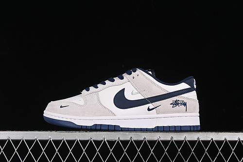 【360】[KK1888-003]-[SB DUNK LOW WHITE/GREY/BLUE]-[WOMAN:36-39]-[MAN:40-45]