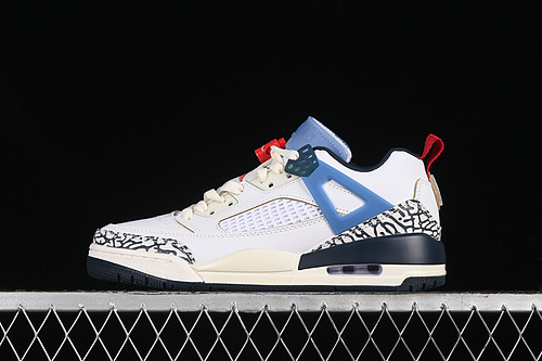 【360】[HM3712-164]-[JORDAN SPIZIKE LOW AJ WHITE/ARMORY NAVY/AEGEAN STORM/GYM RED]-[UNISEX:36-47.5]