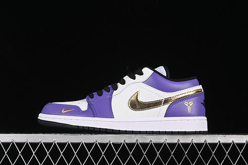 【360】[DC2024-028]-[AIR JORDAN 1 LOW WHITE/BLACK/PURPLE/GOLD]-[WOMAN:36-39]-[MAN:40-45]