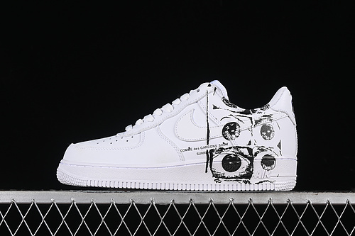【340】[923044-100]-[CDG SUPREME AIR FORCE 1 07 LOW COMME DES GARCONS SHIRT WHITE/WHITE/WHITE]-[36-45]
