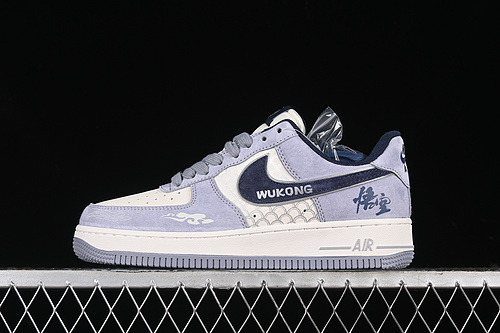 【340】[DM1688-806]-[AIR FORCE 1 07 LOW WHITE/GREY/PURPLE/BLUE]-[WOMAN:36-39]-[MAN:40-45]