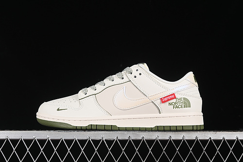 【360】[XX2025-638]-[SB DUNK LOW SUPREME OFF WHITE/GREY/GREEN]-[WOMAN:36-39]-[MAN:40-45]