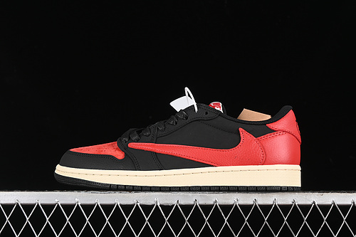 【340】[DM7866-061]-[TRAVIS SCOTT X AIR JORDAN 1 LOW OG BLACK/RED]-[WOMAN:36-39]-[MAN:40-47.5]