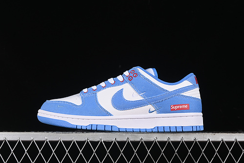 【360】[KK1888-015]-[SB DUNK LOW SUPREME WHITE/BLUE]-[WOMAN:36-39]-[MAN:40-45]