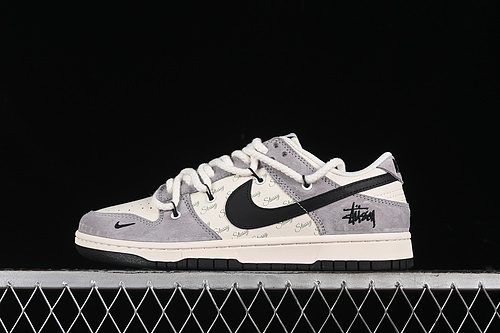 【380】[SJ2068-293]-[SB DUNK LOW WHITE/GREY/BLACK]-[WOMAN:36-39]-[MAN:40-45]