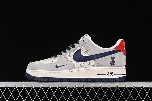 【340】[SJ9188-001]-[AIR FORCE 1 07 LOW WHITE/GREY/BLUE/RED]-[WOMAN:36-39]-[MAN:40-45]