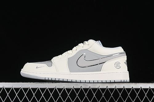 【360】[DC2024-024]-[AIR JORDAN 1 LOW OFF WHITE/GREY/SILVER]-[WOMAN:36-39]-[MAN:40-45]