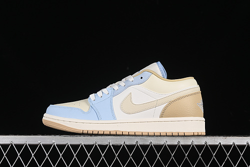 【260】[HQ4186-111]-[AIR JORDAN 1 LOW OG OFF WHITE/BROWN/BLUE]-[WOMAN:36-39]-[MAN:40-46]