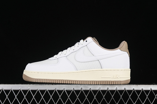 【280】[FZ5225-100]-[AIR FORCE 1 07 LOW SUMMIT WHITE/KHAKI/COCONUT MILK/SUMMIT WHITE]-[UNISEX:36-45]
