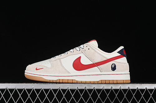 【360】[CH6336-228]-[SB DUNK LOW BAPE GREY/RED/WHITE]-[WOMAN:36-39]-[MAN:40-45]