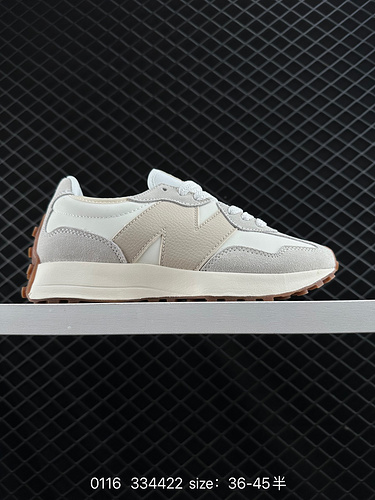 The 220 New Balance MS327 retro casual sports running shoes feature a deconstructive design on the s