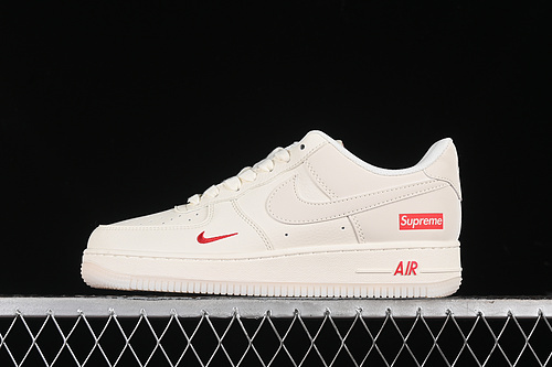 【340】[BB7577-214]-[AIR FORCE 1 07 LOW SUPREME OFF WHITE/RED]-[WOMAN:36-39]-[MAN:40-45]