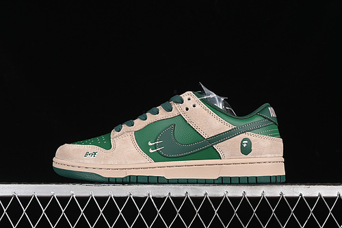 【360】[DQ1098-516]-[SB DUNK LOW BAPE GREEN/BEIGE]-[WOMAN:36-39]-[MAN:40-45]