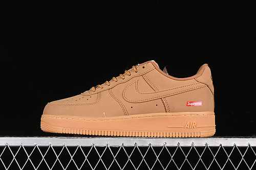 【280】[DN1555-200]-[SUPREME X AIR FORCE 1 07 LOW FLAX/FLAX/GUM LIGHT BROWN]-[WOMAN:36-39]-[MAN:40-45]