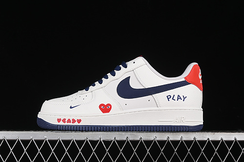 【340】[KK1988-001]-[AIR FORCE 1 07 LOW OFF WHITE/BLUE/RED]-[WOMAN:36-39]-[MAN:40-45]