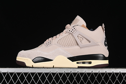 【630】[FZ4810-200]-[A MA MANIERE X AIR JORDAN 4 RETRO FOSSIL STONE/METALLIC PEWTER/BURGUNDY CRUSH]