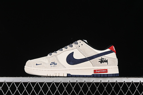 【360】[SJ2068-301]-[SB DUNK LOW SUPREME OFF WHITE/GREY/BLUE/RED]-[WOMAN:36-39]-[MAN:40-45]