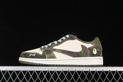 【360】[CH6336-014]-[TRAVIS SCOTT X FRAGMENT DESIGN X AIR JORDAN 1 LOW OG SP WHITE/GREEN]-[36-45]