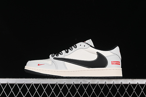 【360】[SJ2068-119]-[TRAVIS SCOTT X FRAGMENT DESIGN X AIR JORDAN 1 LOW OG SP WHITE/GREY/BLACK]-[36-45]