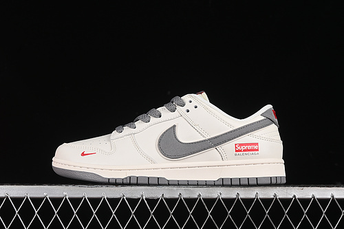 【360】[XX2025-108]-[SB DUNK LOW SUPREME WHITE/BEIGE GREY]-[WOMAN:36-39]-[MAN:40-45]