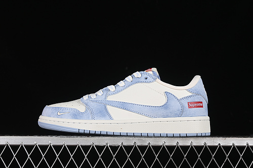 【360】[CH6336-010]-[TRAVIS SCOTT X FRAGMENT DESIGN X AIR JORDAN 1 LOW OG SP WHITE/BLUE][UNISEX:36-45]