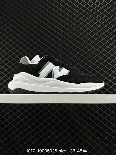230 New Balance NB5740 Series Story Collection Classic Dad Shoes Retro Running Shoes Black and White